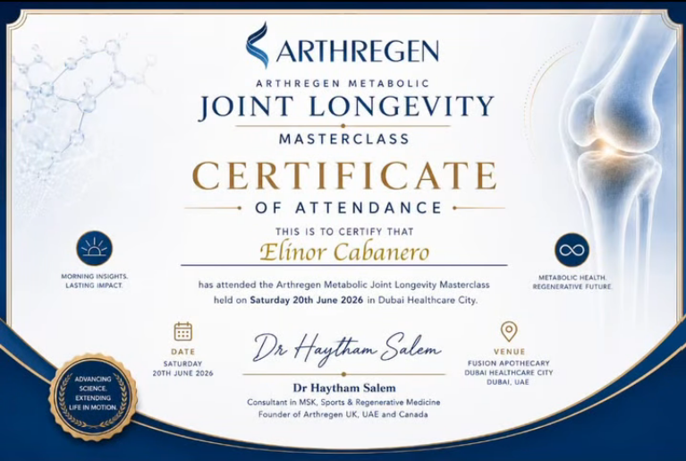 Education as the First Treatment: Inside the Arthregen Metabolic Joint Longevity Masterclass
